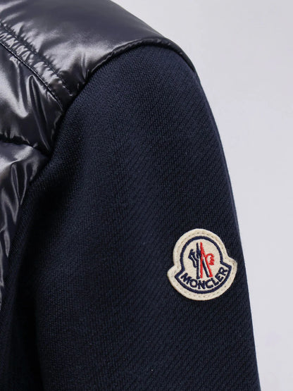 MONCLER - Padded jacket with fabric details