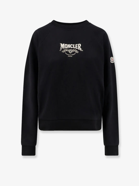 Moncler Cotton Sweatshirt With Front Logo