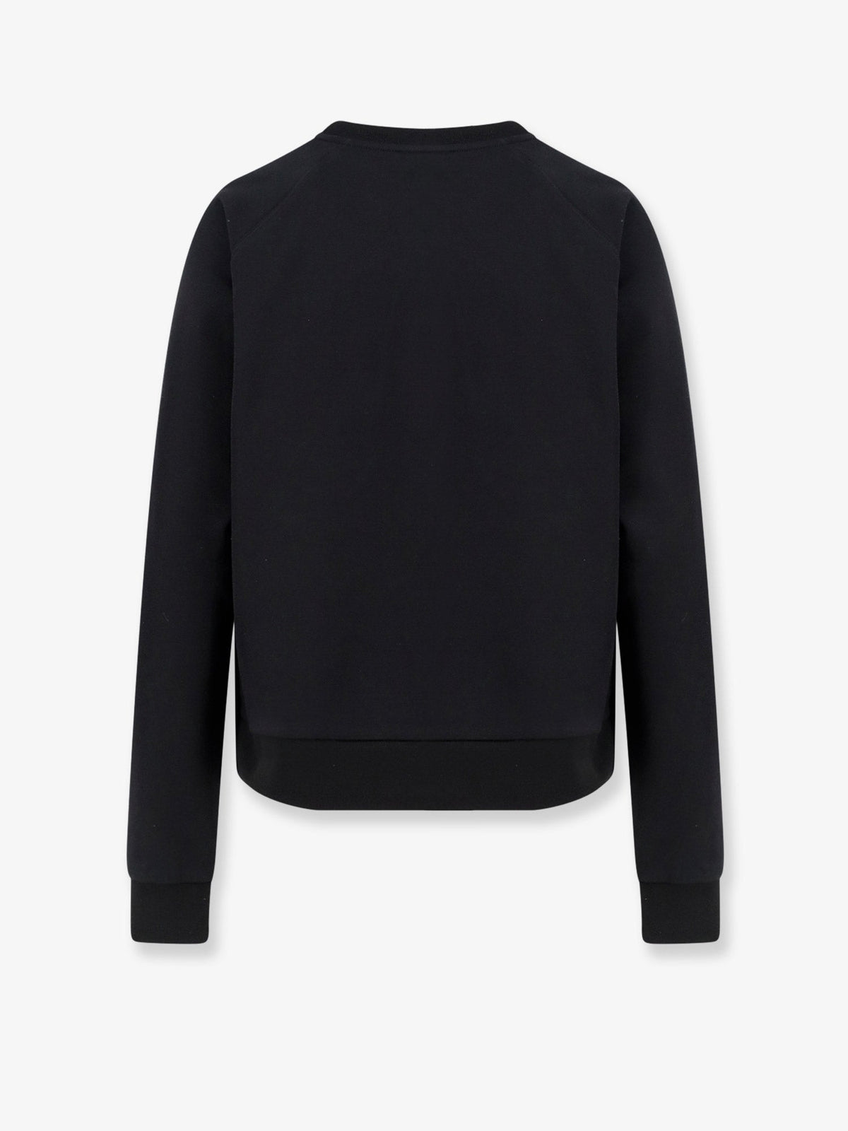 Moncler Cotton sweatshirt with front logo - Nero