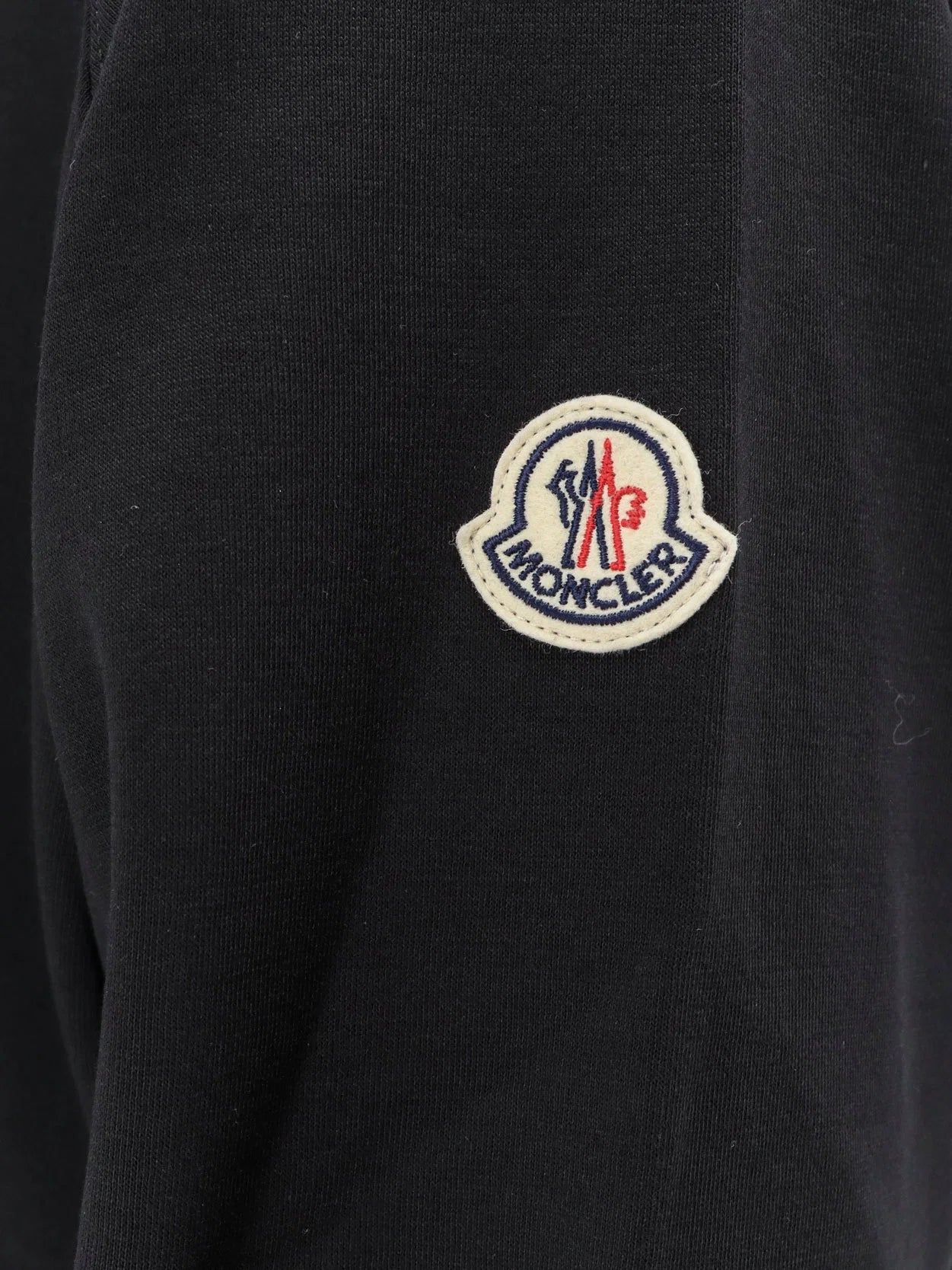 MONCLER - Cotton sweatshirt with front logo