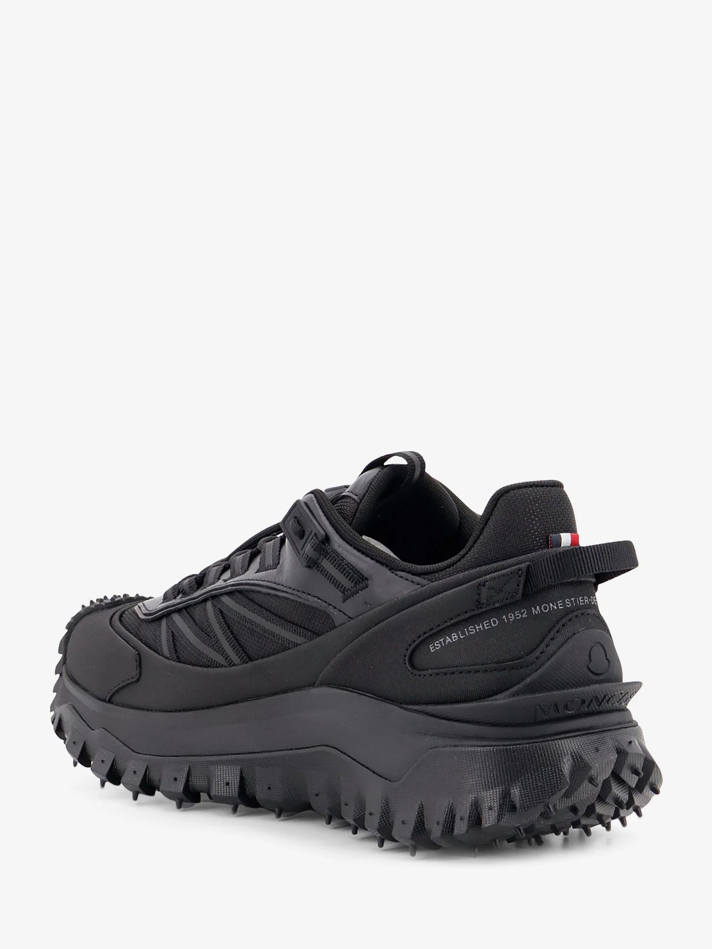 MONCLER - Trailgrip GTX nylon and leather sneakers with Goretex inserts