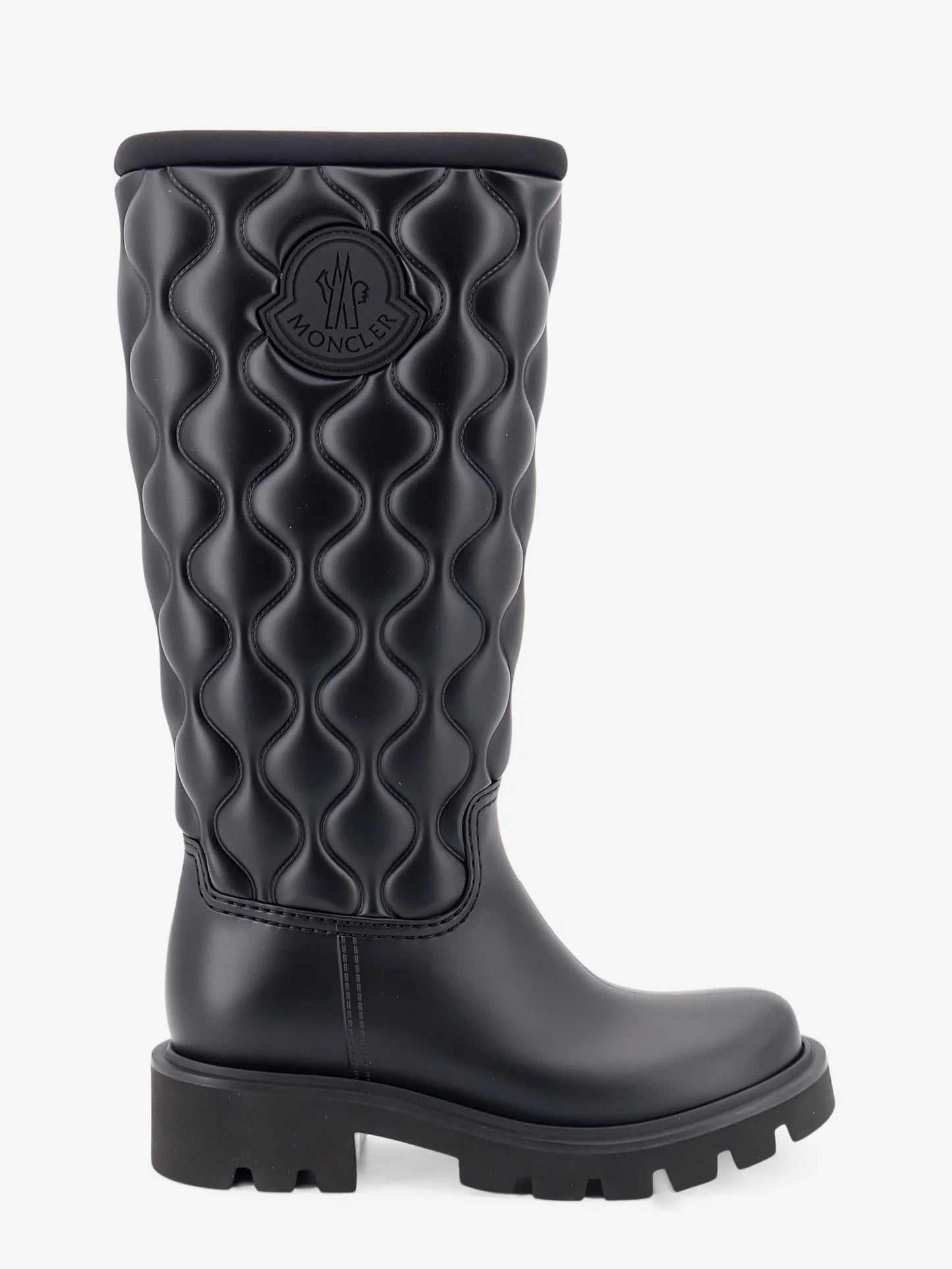 MONCLER - Kickstream Quilt PVC and neoprene rain boots
