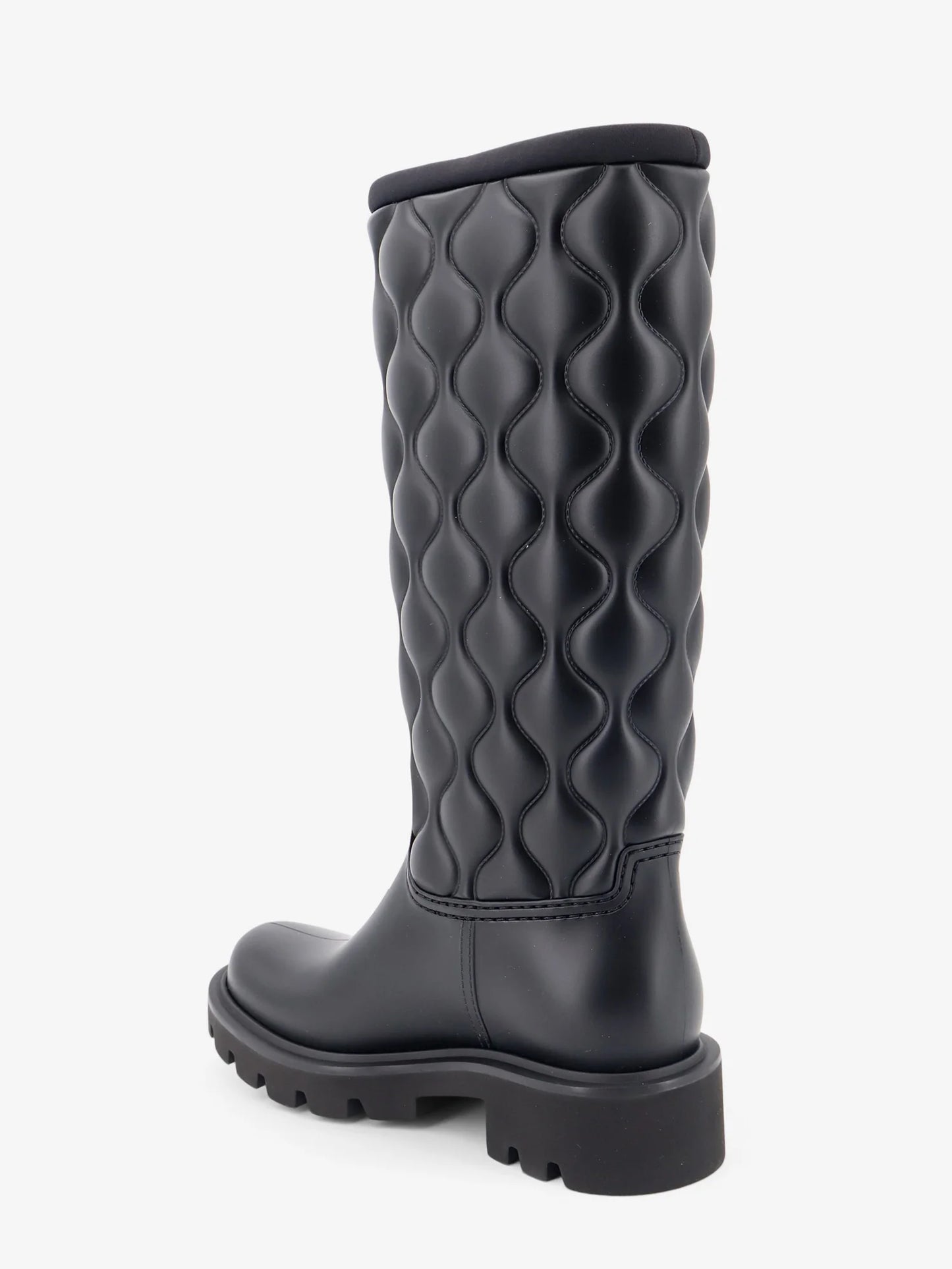 MONCLER - Kickstream Quilt PVC and neoprene rain boots
