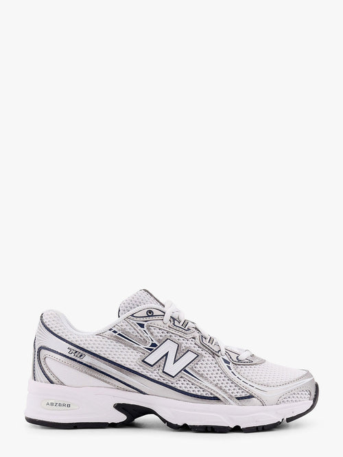 New Balance 740 mesh sneakers with iconic contrasting side logo - Whitesilver