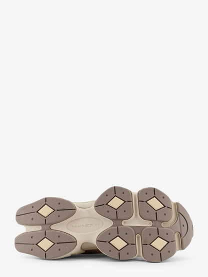 New Balance 9060 low-top mesh and suede sneakers - Mushroom