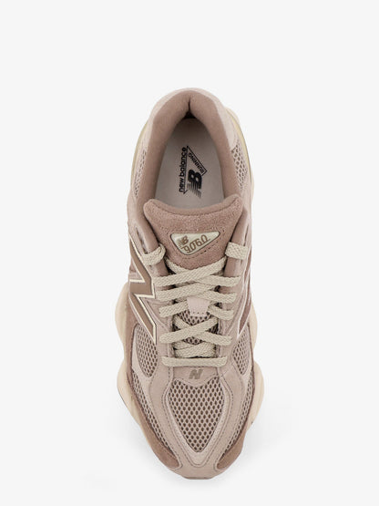 New Balance 9060 low-top mesh and suede sneakers - Mushroom
