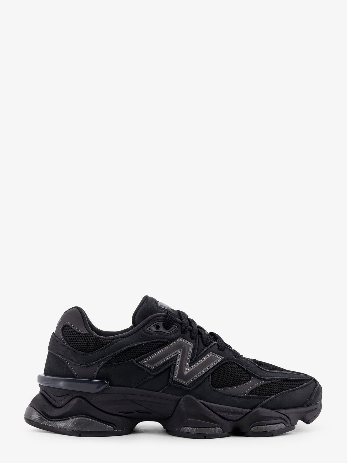 New Balance 9060 mesh and leather sneakers - Nero