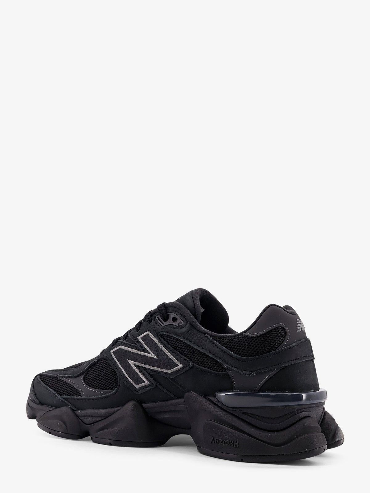 New Balance 9060 mesh and leather sneakers - Nero