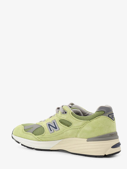 NEW BALANCE - Mesh and suede sneakers with side logo