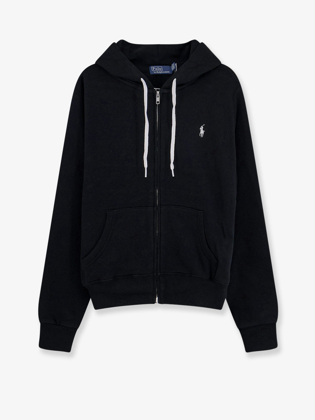 Polo Ralph Lauren Cotton blend sweatshirt with embroidered logo on the front - Poloblack