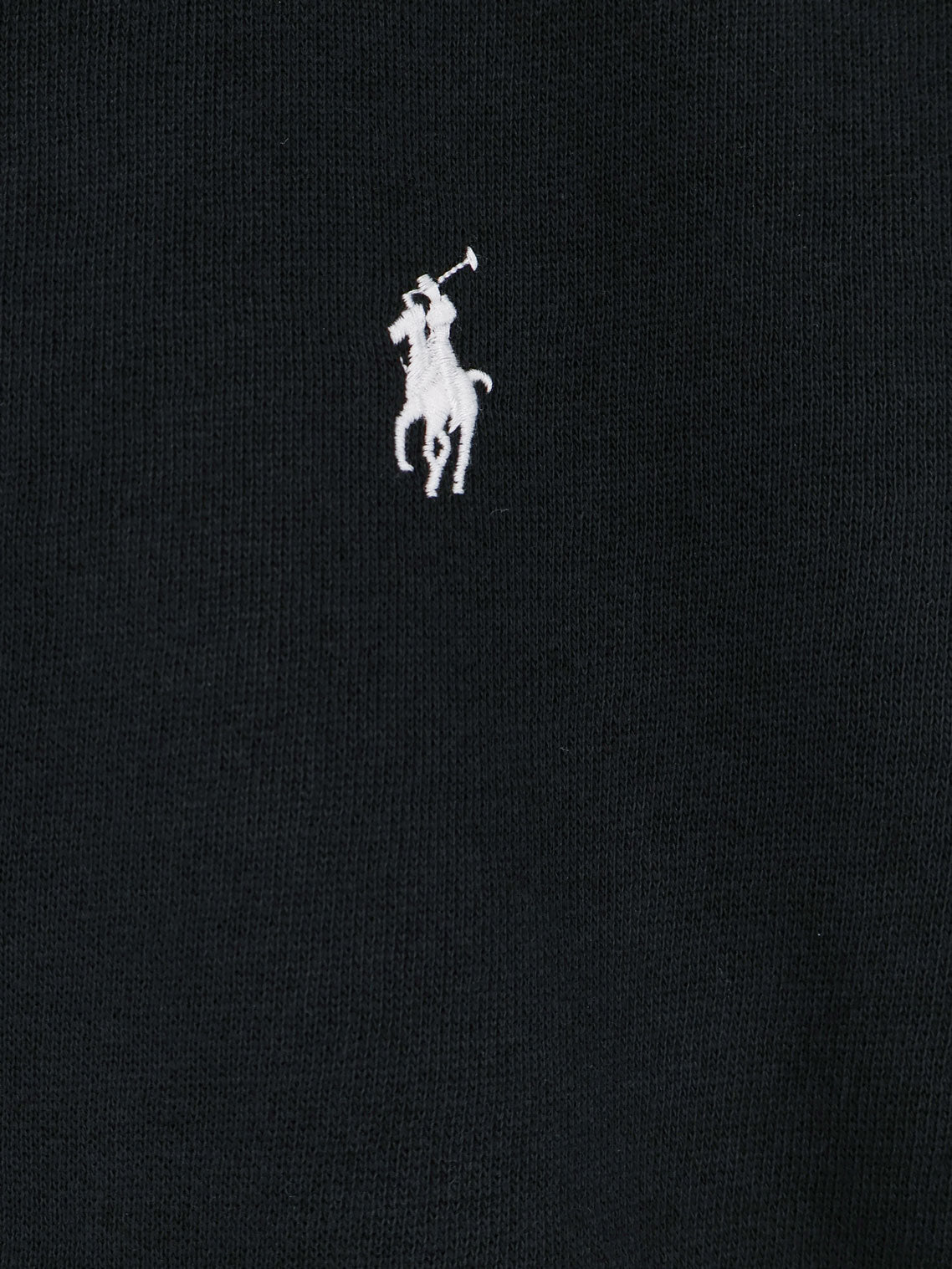 Polo Ralph Lauren Cotton blend sweatshirt with embroidered logo on the front - Poloblack