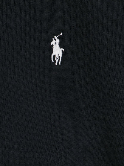 Polo Ralph Lauren Cotton blend sweatshirt with embroidered logo on the front - Poloblack
