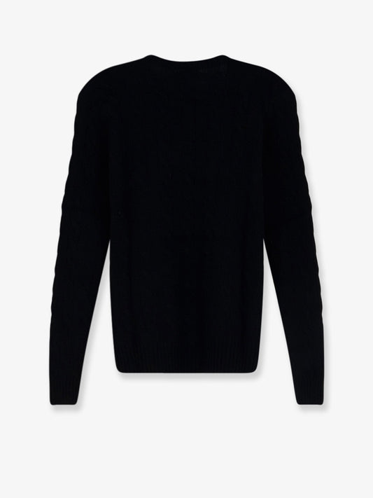 Polo Ralph Lauren Wool and cashmere blend sweater with embroidered logo on the front - Poloblack