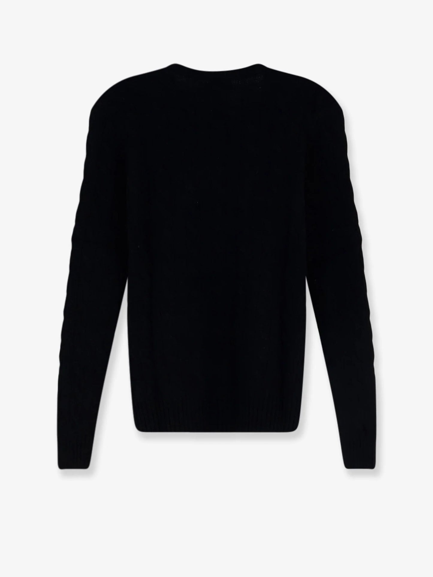 POLO RALPH LAUREN - Wool and cashmere blend sweater with embroidered logo on the front