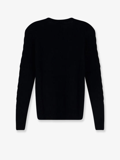 POLO RALPH LAUREN - Wool and cashmere blend sweater with embroidered logo on the front
