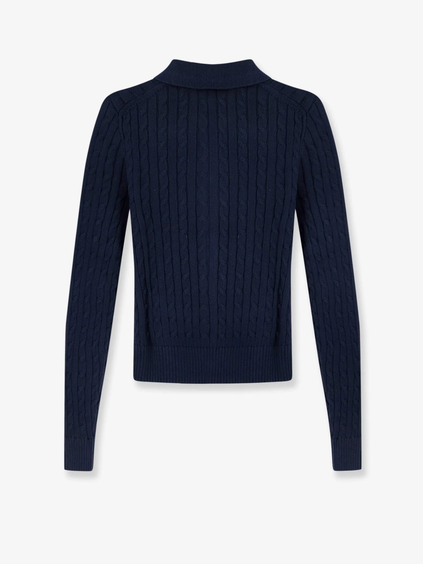 POLO RALPH LAUREN - Cotton cardigan with braided knit