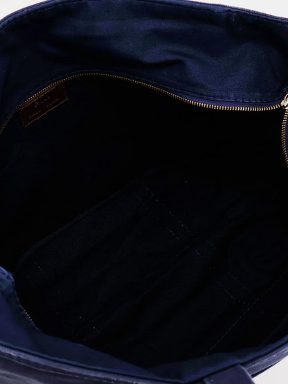 POLO RALPH LAUREN - Denim shoulder bag with embroidered logo on the front