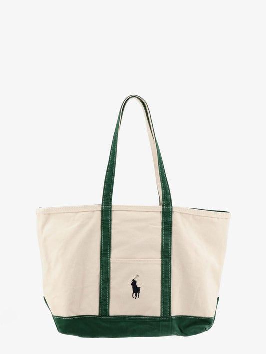 Polo Ralph Lauren Denim Shoulder Bag With Embroidered Logo On The Front