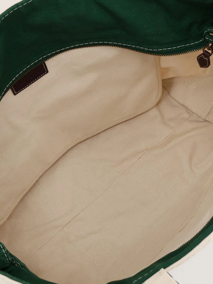POLO RALPH LAUREN - Denim shoulder bag with embroidered logo on the front