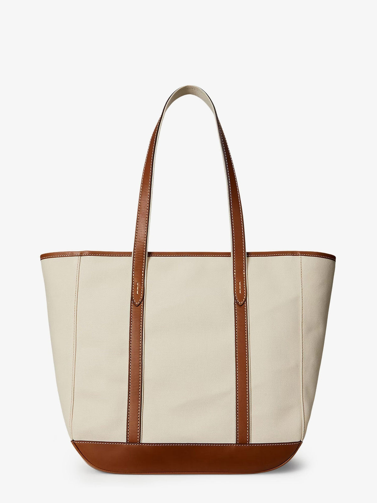 Polo Ralph Lauren Canvas shopping bag with embroidered logo - Ecrucuoio