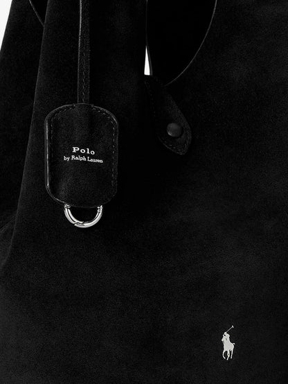 Polo Ralph Lauren Polo Play suede tote bag - Black