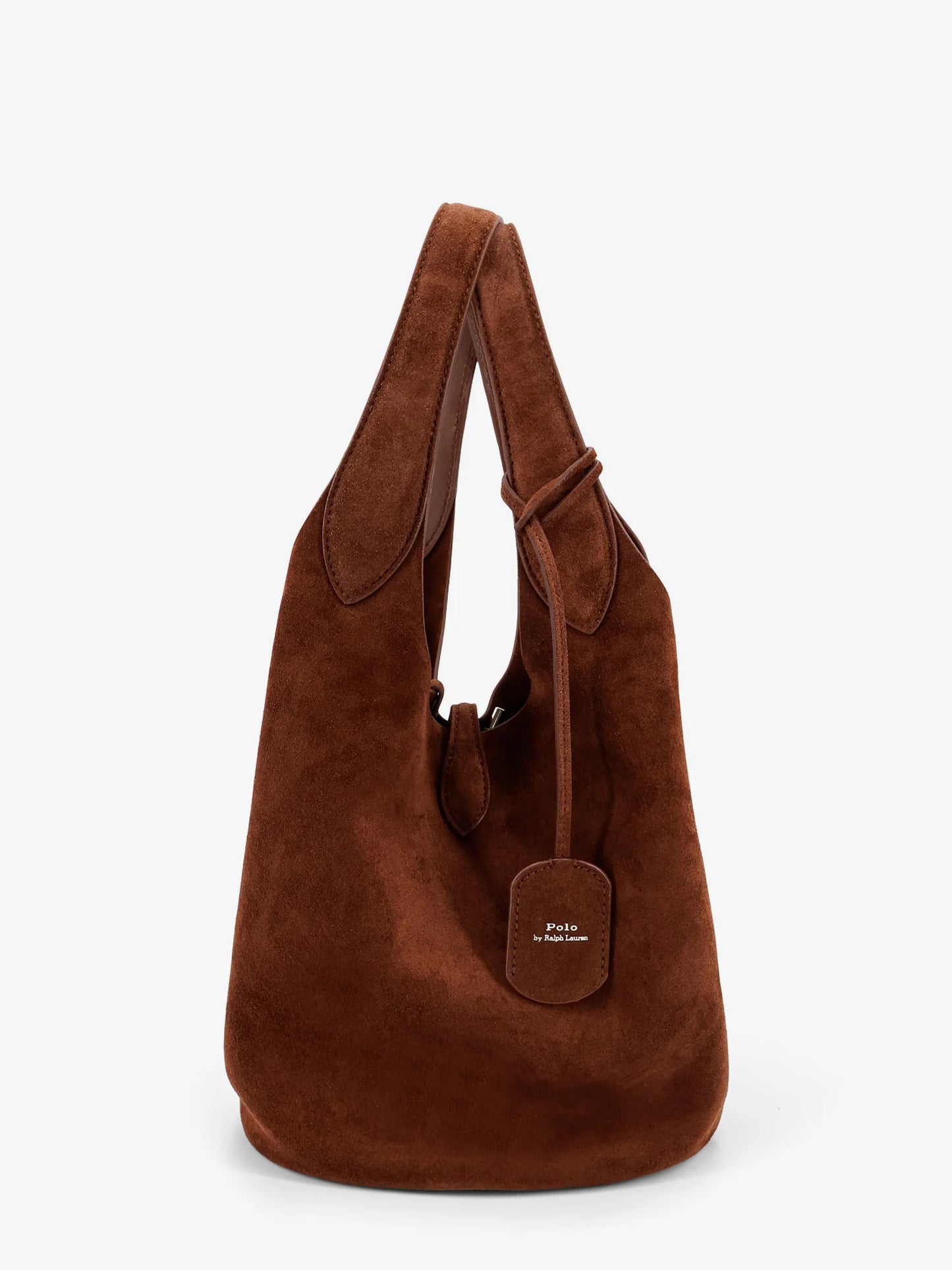 POLO RALPH LAUREN - Play suede shoulder bag with contrasting logo