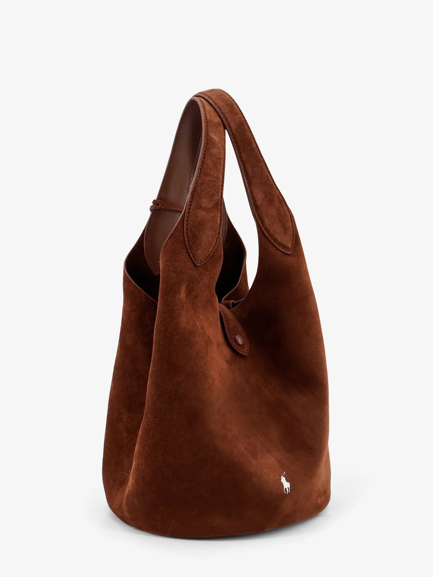 POLO RALPH LAUREN - Play suede shoulder bag with contrasting logo