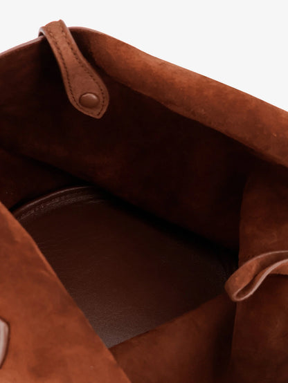POLO RALPH LAUREN - Play suede shoulder bag with contrasting logo