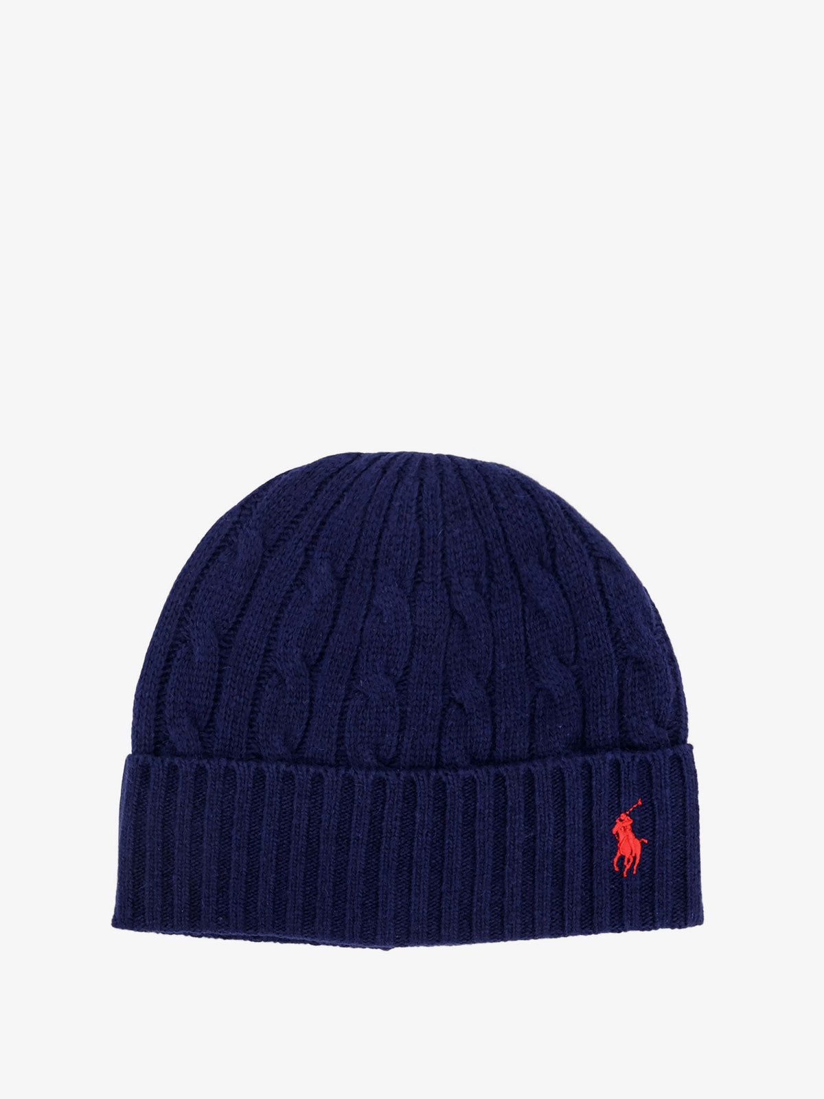 Polo Ralph Lauren Wool blend cable knit beanie hat - Newport Navy