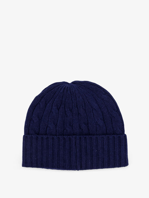 Polo Ralph Lauren Wool blend cable knit beanie hat - Newport Navy