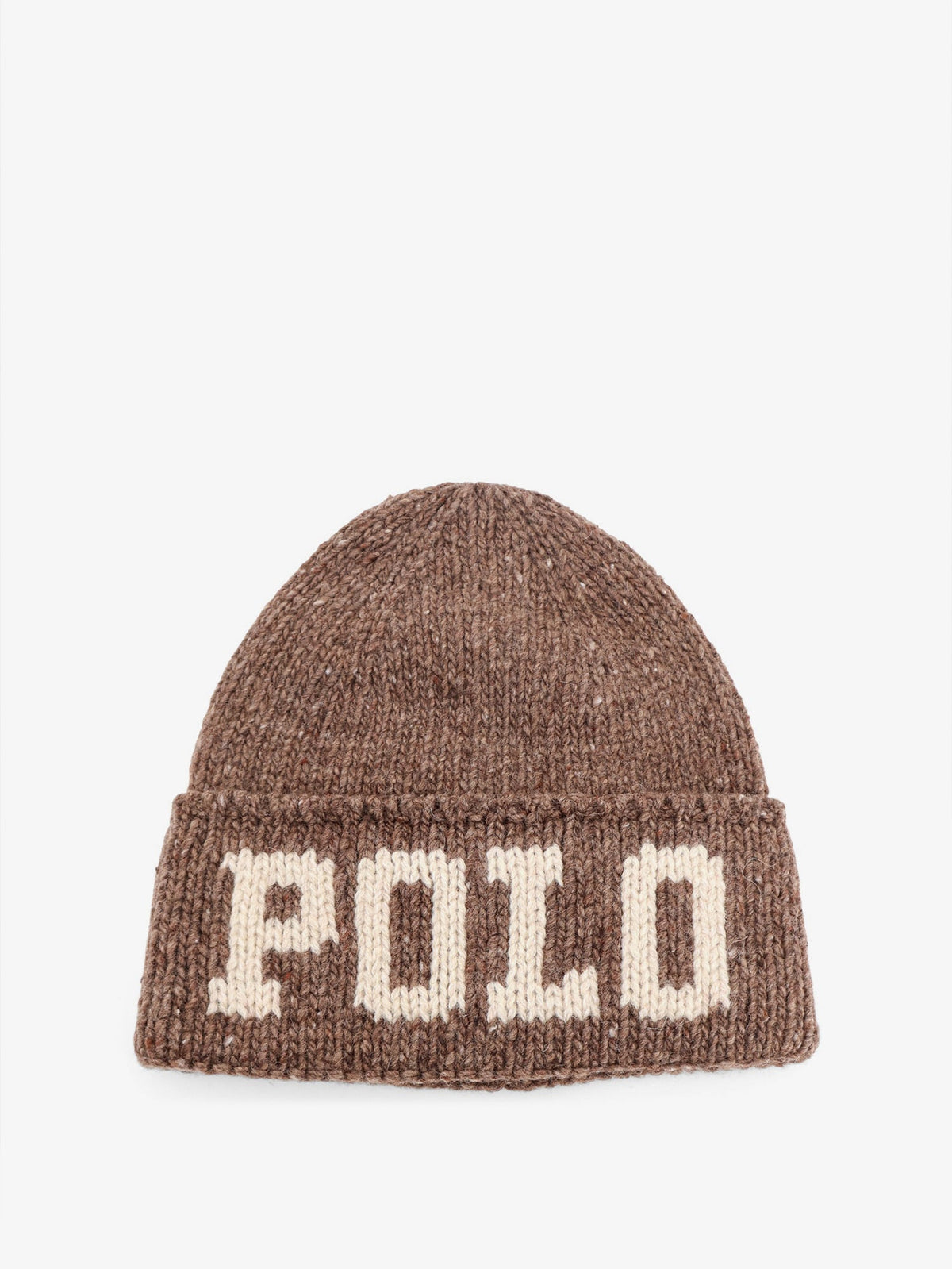 Polo Ralph Lauren Wool blend hat with logo insert - Darkbrown