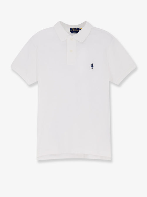 Polo Ralph Lauren Cotton polo shirt with embroidered logo - White
