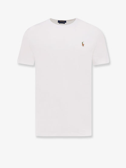 Polo Ralph Lauren Cotton t-shirt with Logo embroidery - White