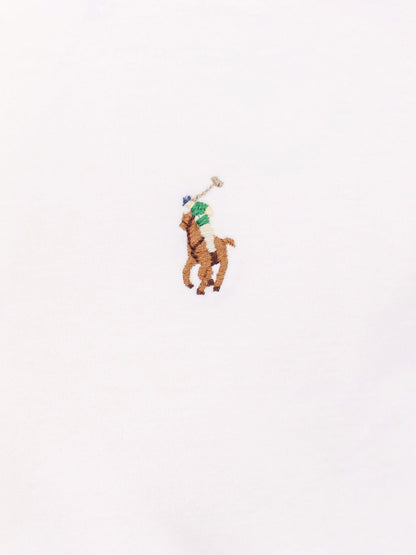 Polo Ralph Lauren Cotton t-shirt with Logo embroidery - White
