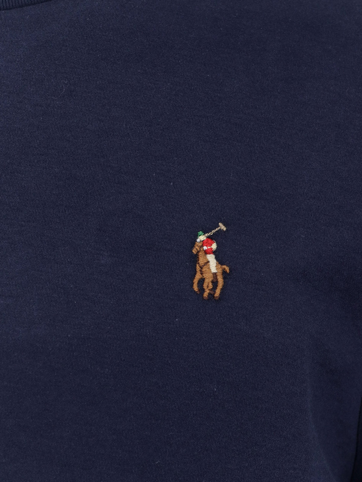 Polo Ralph Lauren Cotton t-shirt with Logo embroidery - Refined Navy