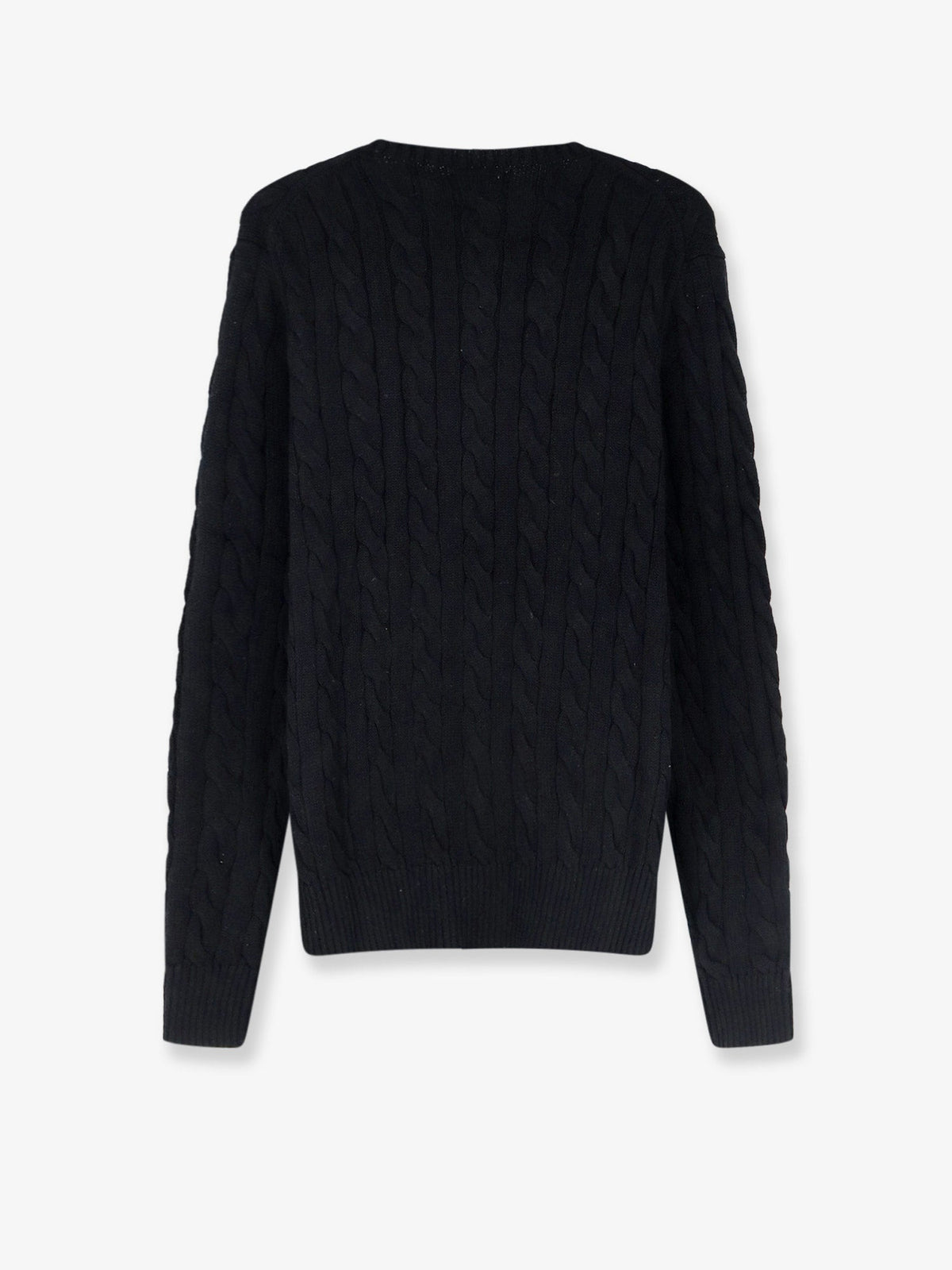 Polo Ralph Lauren Cotton sweater with braided knit - Poloblack