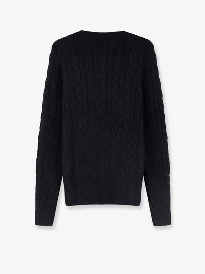 Polo Ralph Lauren Cotton sweater with braided knit - Poloblack