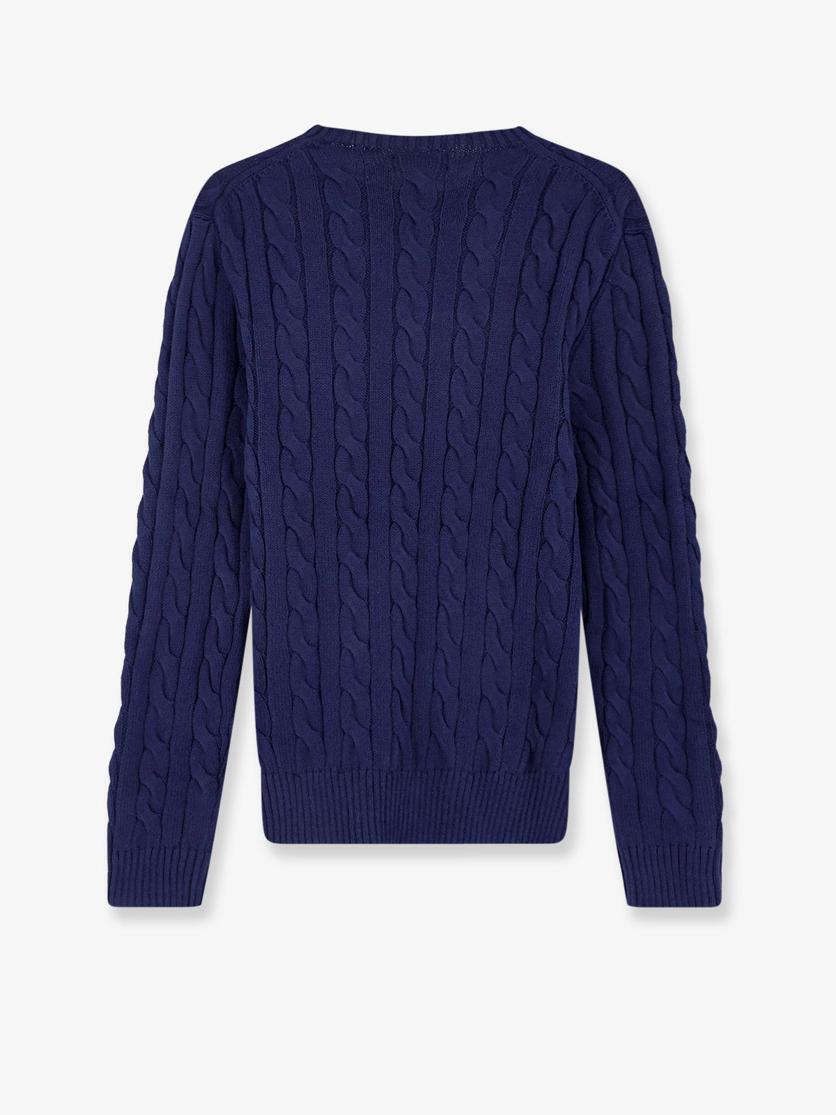 Polo Ralph Lauren Cotton sweater with embroidered logo on the front - Bright Navy