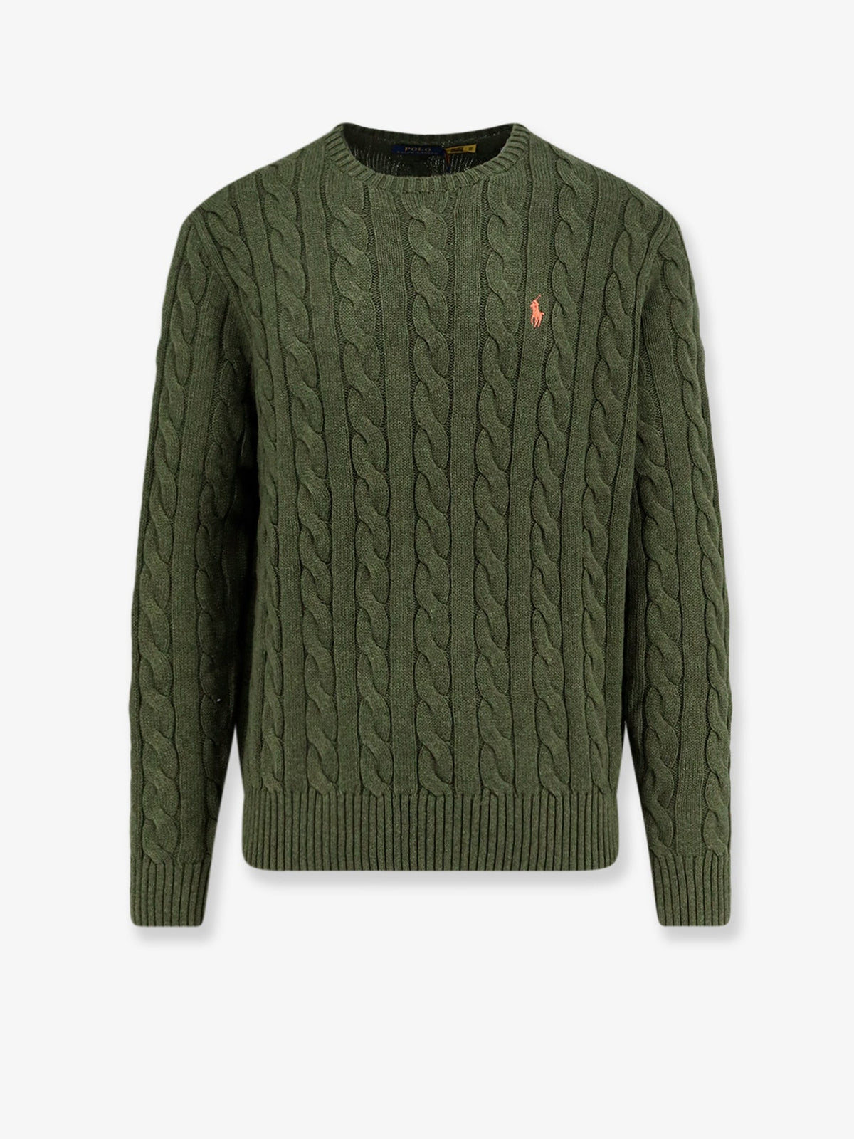 Polo Ralph Lauren Cotton sweater with embroidered logo on the front - Garden Trail Heather