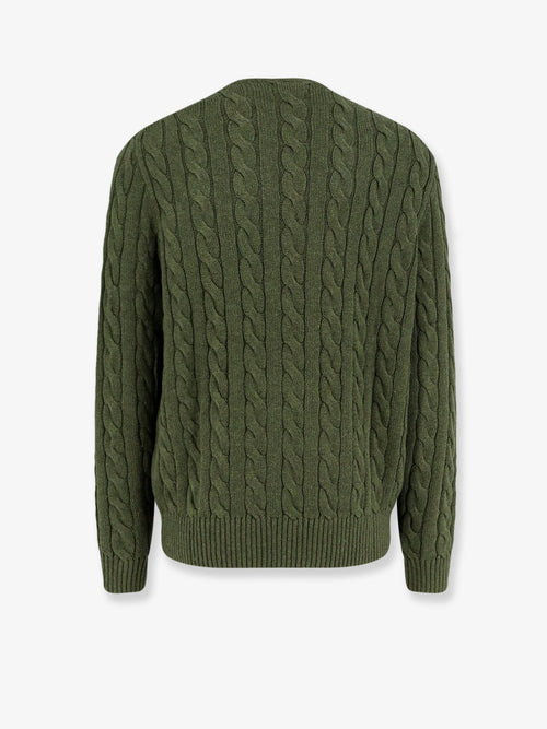 Polo Ralph Lauren Cotton sweater with embroidered logo on the front - Garden Trail Heather