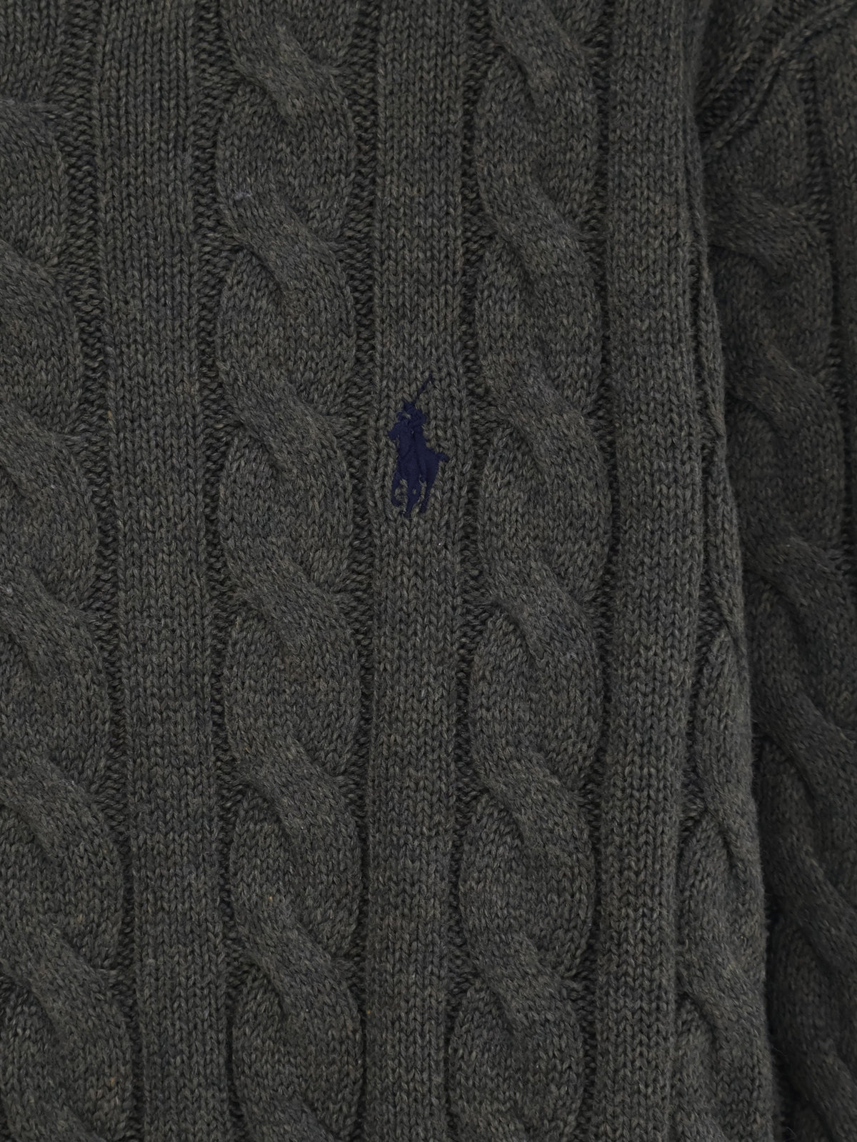 Polo Ralph Lauren Cotton sweater with embroidered logo on the front - Oliveshrubheather