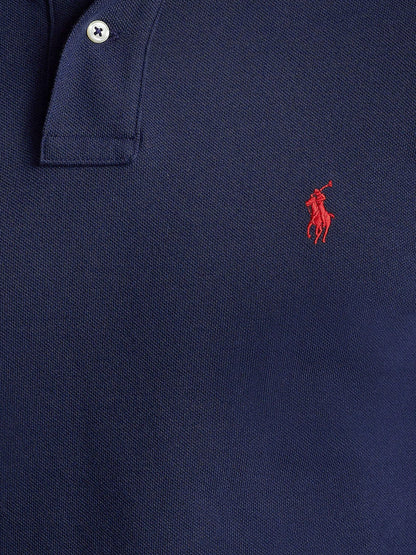 Polo Ralph Lauren Cotton polo shirt with embroidered logo - Newport Navy