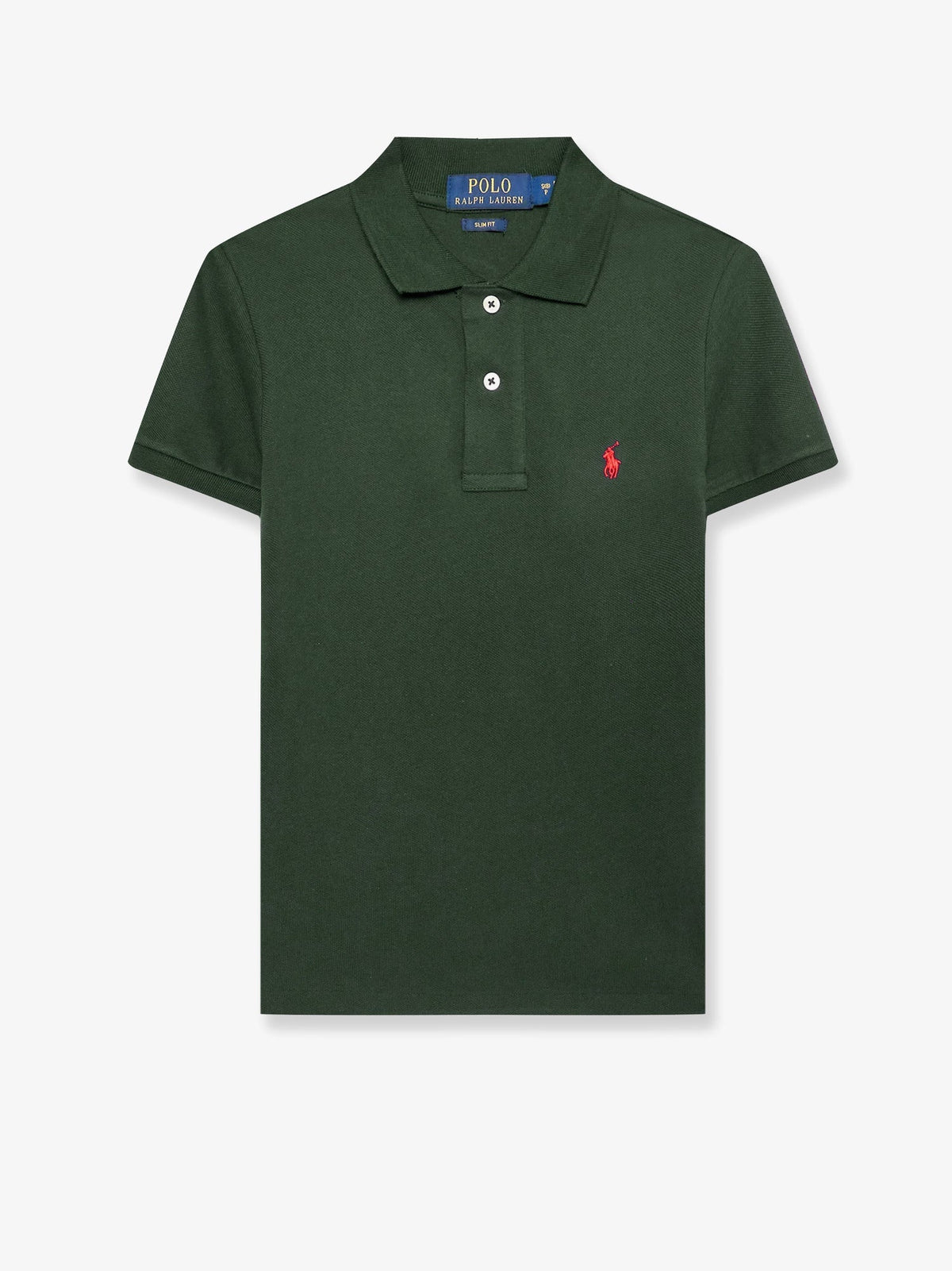 Polo Ralph Lauren Cotton polo shirt with embroidered logo on the front - College Green
