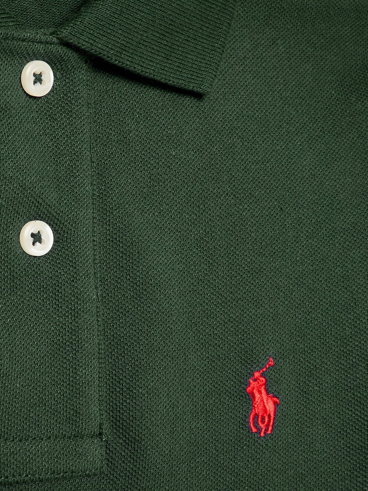 Polo Ralph Lauren Cotton polo shirt with embroidered logo on the front - College Green