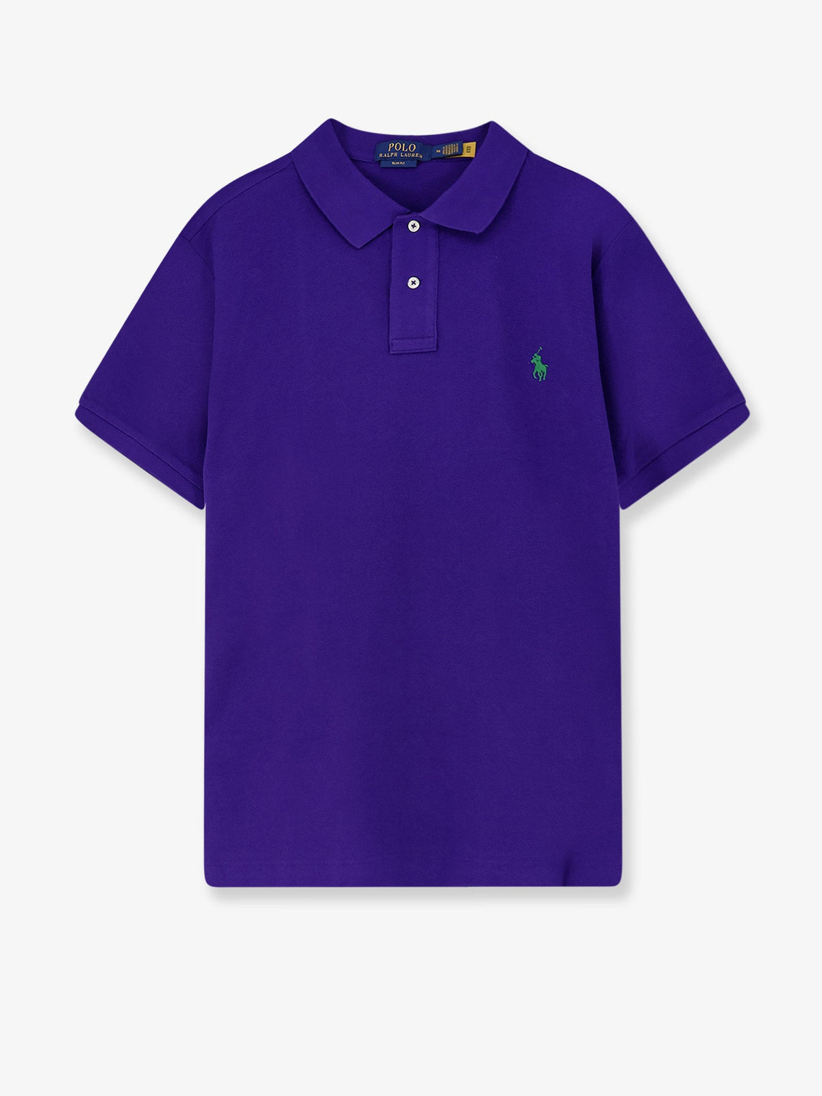 Polo Ralph Lauren Cotton polo shirt with frontal embroidered logo - Chalet Purple