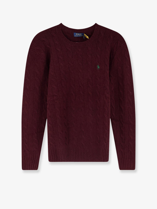 Polo Ralph Lauren Wool and cashmere sweater with braided knit - Agedwineheather
