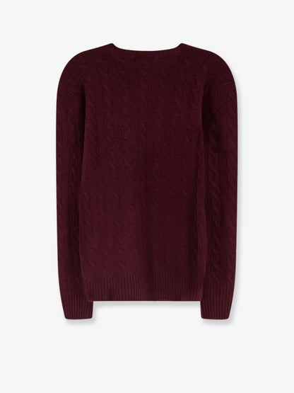 Polo Ralph Lauren Wool and cashmere sweater with braided knit - Agedwineheather