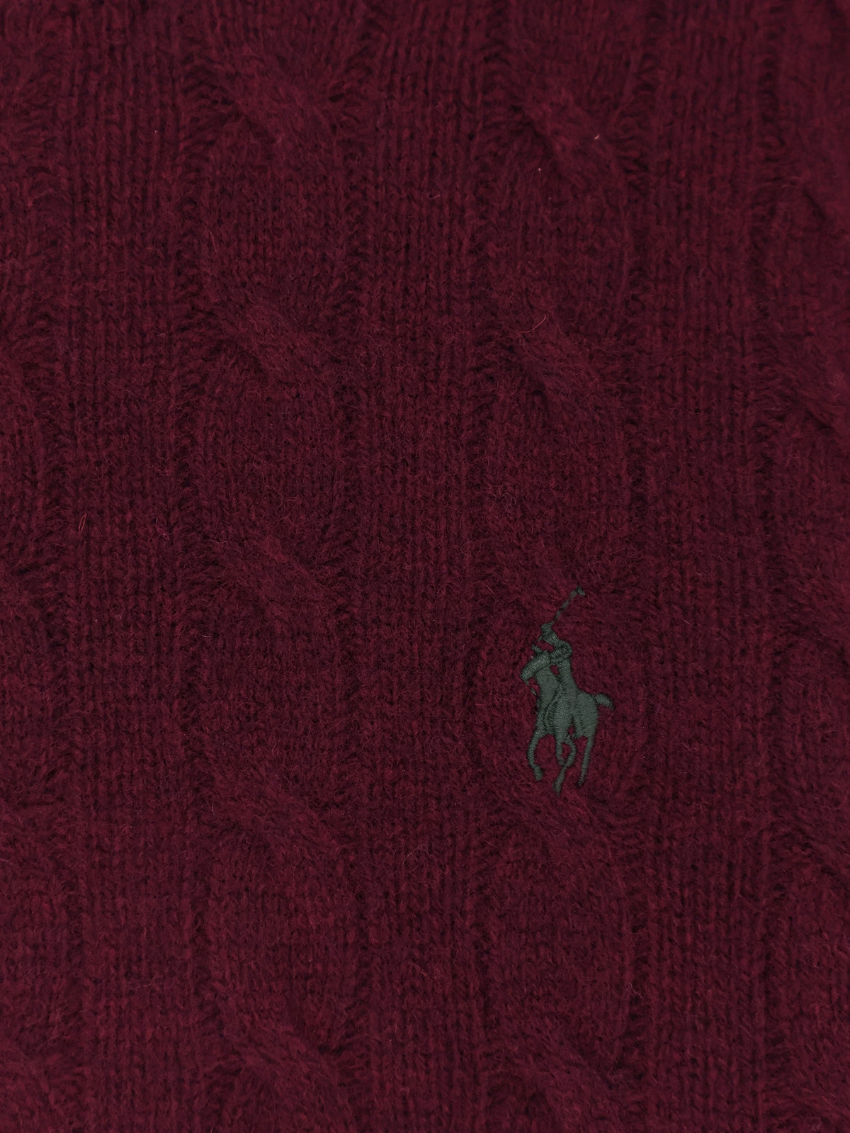 Polo Ralph Lauren Wool and cashmere sweater with braided knit - Agedwineheather