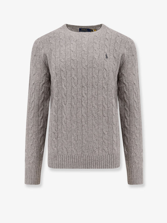 Polo Ralph Lauren Wool an cashmere cable knit sweater - Fawngreyheather