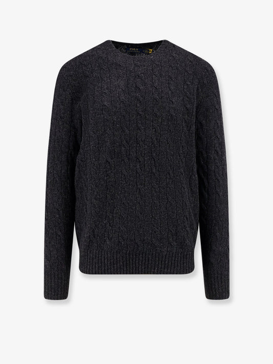 Polo Ralph Lauren Wool and cashmere cable knit sweater - Darkgranitehthr